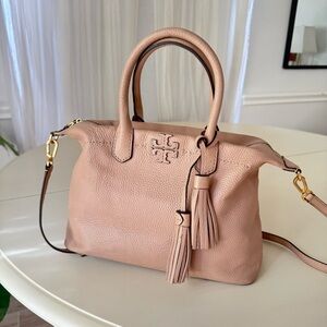 Tory Burch McGraw Devon Sand Satchel